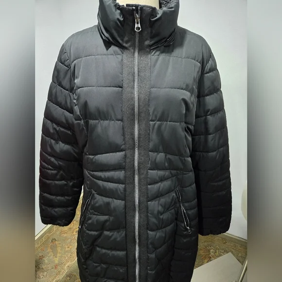 Jessica Simpson Long Puffer Coat L - Picture 3 of 8